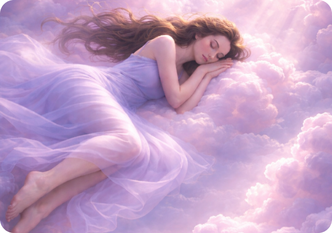 Person sleeping peacefully
