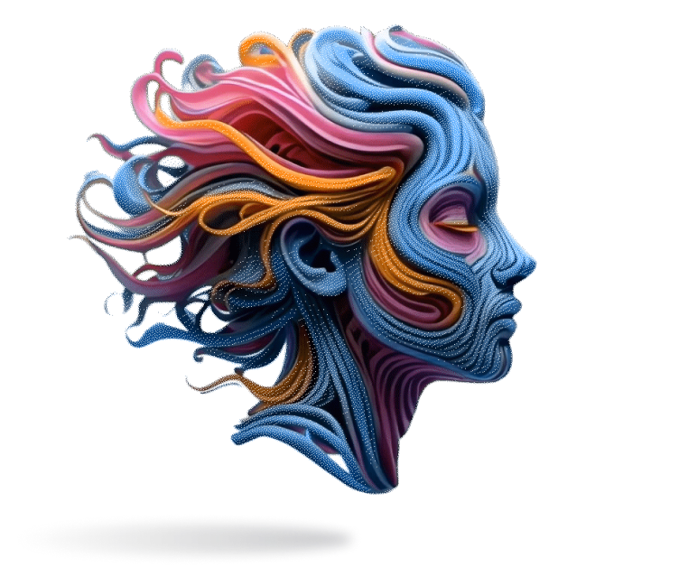 Calm mind illustration